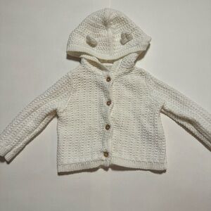 Tommy Bahama Cozy White Knit Kids Cardigan